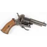 19th century Belgium pin fire revolver the Guardian America model 1878 nice clean example all
