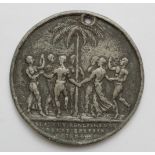 British Commemorative Medal, white metal d.40mm: Abolition of Slavery in the British Colonies