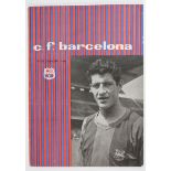 European Cup Semi Final Programme for Barcelona v Real Madrid played on 24/4/60. Barcelona lost