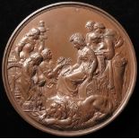 British Exhibition Medal, bronze d.76mm: International Exhibition 1862, Prize Medal by L.C. Wyon,