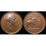 British Commemorative Medal, bronze d.40.5mm: Surrender of Pamplona 1813, by N.G.A. Brenet & J.P.