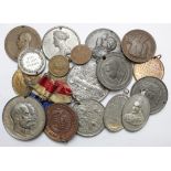 British Commemorative Medals (18) 19th-20thC bronze and white metal, many types, Coronations and