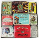 Old cigarette and tobacco tins (9)