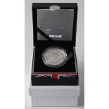 Five Pounds 2013 Silver Proof Piedfort "Prince George" aFDC (hint of toning on obverse). Boxed as