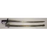 Fine and interesting Pattern 1882 Cavalry Troopers Sword. Ricasso marked 'WD' and 'Y.C.MX' (Yeomanry