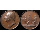 British Commemorative Medal, bronze d.40.5mm: Royal Military Academy 1813 by T. Webb / N.G.A.