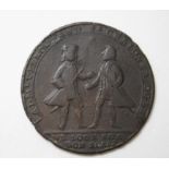 British Commemorative Medal, cast bronze d.37mm: Admiral Vernon, Carthagena Medal 1741, F-GF, some