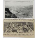 Everest interest - an autographed postcard of Eskdale from Hardknott, signed by W G Lowe, E P