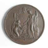 British Commemorative Medal, bronze d.51mm: Reform Bill 1832, by B. Wyon, Eimer no. 1254, toned