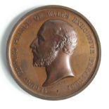 British Exhibition Medal, bronze d.52mm: Colonial and Indian Exhibition, London 1886, by L.C.