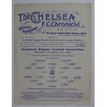 Chelsea season 1908/09 single sheet programme Vol IV no.32 for match played on 18/3/1909 in the Semi