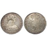 George III Emergency Issue Octagonal Countermarked Half Dollar 1796 M MF (Madrid) S.3767A, very