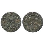 Essex, Manningtree, 17th. century token farthing 1653 of Jervemy Erds, Mercers Arms, D.235, Ex.