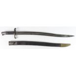 Bayonets: French 19th Century Bayonets. 1) a Model 1866 Chasspot Sabre bayonet in its steel