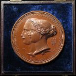 British Exhibition Medal, bronze d.77mm: Great Exhibition 1851 Prize Medal, by W. & L.C. Wyon, Eimer