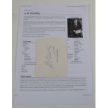 Literature, Autograph, J.B. Priestley (1894-1984), signed white card, dated to reverse13.1.1948