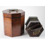 Lachenal & Co. A hexagonal thirty-one button concertina by Lachenal & Co. (makers label missing),