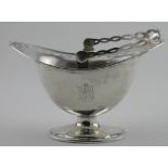 Silver, swing handle sugar basket – Continental – various marks to base – could be French or