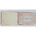 Motor racing interest. Small autograph Album, containing eleven signatures, including Jack