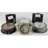 Six locomotive pressure / oil gauges (untested)