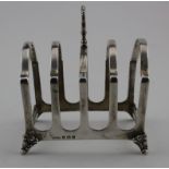 Silver toast-rack hallmarked WG&S Birmingham, 1926. weight 4¾ oz. (approx).