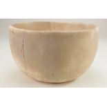 Bactrian Alabaster Bowl, ca. 1500 BC; Ancient near East - Bowl made of alabaster stone; finely