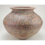 Indus Valley Terracotta Pot , ca. 3300 - 2000 BC; Very Large size; nicely painted with polychrome,