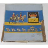 Jo Hill Co. lead soldier Queens Coronation Procession model set (box d), including royal coach,