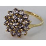 9ct Gold Gems TV Iolite Ring with COA size N weight 3.3g