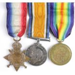 1915 Star Trio to S-7047 Pte A E R Wicks Rifle Brigade. Entitled to the Silver War Badge. Served 6th