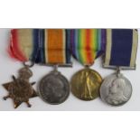 1915 trio to 158421 J W Evans C.P.O RN with ERVII Naval Long Service medal to 158421 J W Evans PO