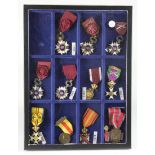 Belgium medals collection inc Order of the Crown Officer class, ditto + swords, ditto Knight