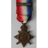 1914 Star with Aug - Nov clasp named to 3-7407 Pte J Ivison 2/York R. Also entitled to the Silver