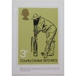 Cricket, PHQ card No.1 W.G Grace, 16th May 1973 Unused