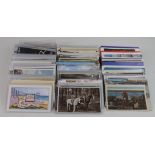 Shoebox of postcards inc USA, Foreign, Comic, etc (approx 350)