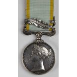 Crimea Medal with Sebastopol clasp, impressed to Trumptr W. Freeman. 1st Dragoon Gds. Light