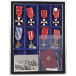 Poland collection of medals inc Order of Polonia Restituta 1918 4th Class, ditto 5th Class, ditto