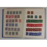 GB - small blue stockbook of QV to EDVII mint & used (plenty of Penny Reds), KGV-KGVI mint with