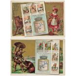 Liebig complete set Well Known Stories S129 French text cat value £240