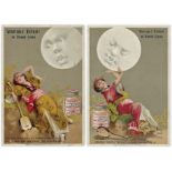 Liebig complete set The Moon & the Japanese Girl S147 French text cat value £150