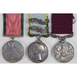 Crimea Medal with bars Alma/Sebastopol impressed naming (T. Leehany. 1st Btn. 21st Regt), Army LSGCM