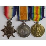 1915 Star Trio mounted as worn to 422 L/Cpl C Waite RE. (3)