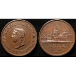 British Exhibition Medal, bronze d.45mm: Royal Jubilee Exhibition Manchester 1887 by Heaton, EF