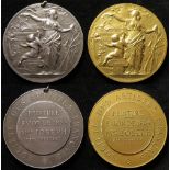 Suffragette Related Medals (2): Society of French Artistes medals d.53.5mm in silvered-bronze