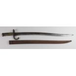 French chassepot bayonet with scabbard a/f