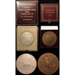 French Exhibition Medals (2) for the Paris Exposition Universelle 1900 both named to E.