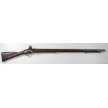 India Pattern Brown Bess. Barrel 38". GR Proofs to barrel. Swan neck cock. Musket 'Windus's Pattern'