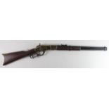 Full size replica toy Winchester style rifle, working, with dummy bullet (buyer collects)