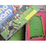 Toys, Games & Annuals. A collection of toys, games and annuals, including football related games,