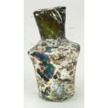 Ancient Roman (ca.200 AD) glass flask with lovely irredesance 65mm